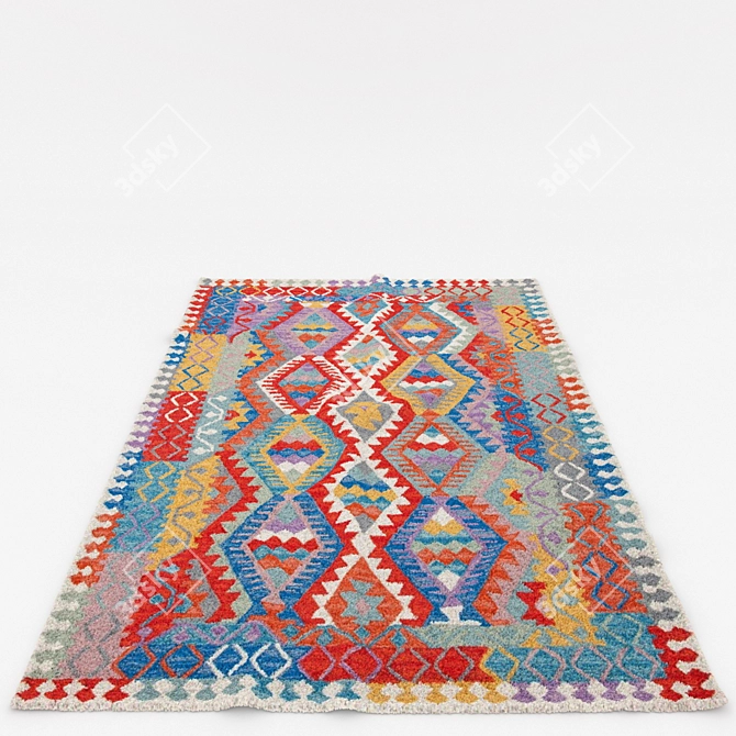 Versatile Set of 6 Rugs 3D model image 3