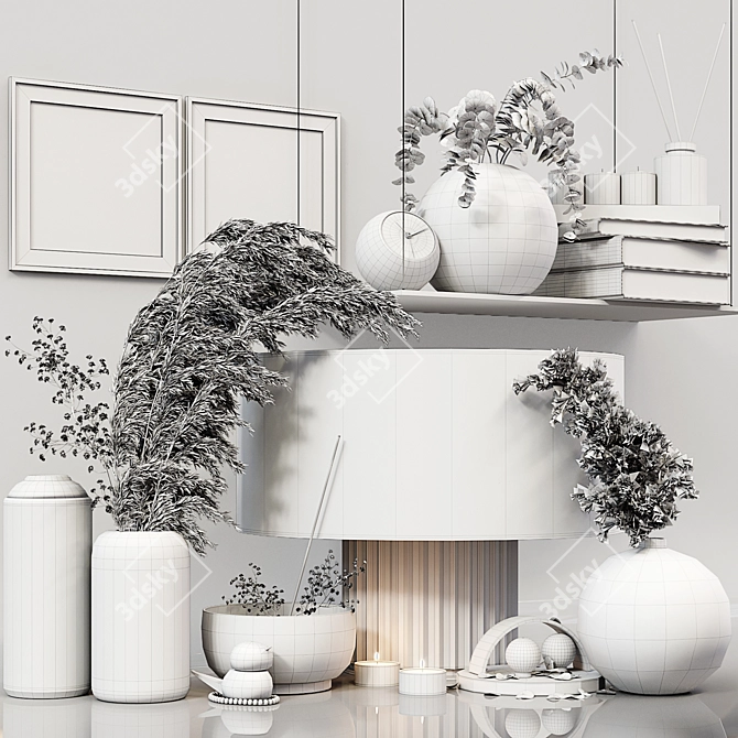 Elegant Decor Set 032: High-Quality, Detailed 3D model image 6