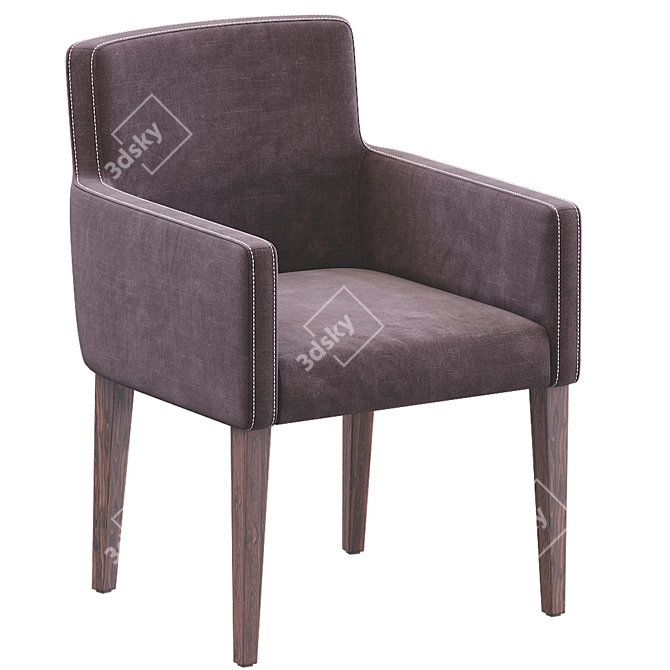 Elegant Petra Chair 3D model image 5