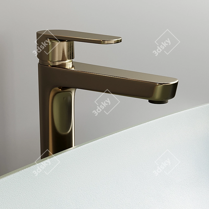 Fiora Sen Double Wall-Mounted Vanity Set 3D model image 4