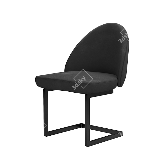 Elegant Noir Chair: Mugg Britain 3D model image 1