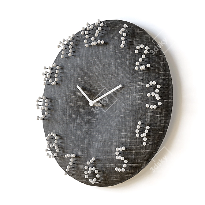 Stylish Seamstress Wall Clock 3D model image 1