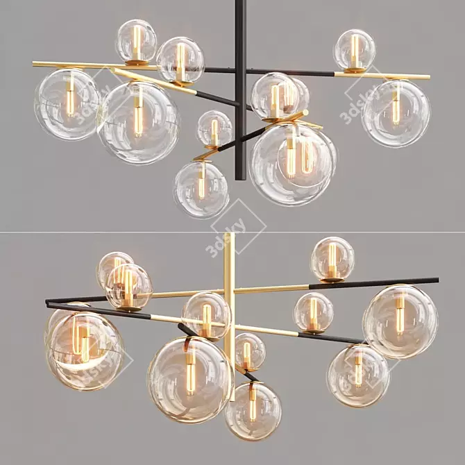 Contemporary Domingo Pendant Light 3D model image 2