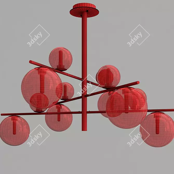 Contemporary Domingo Pendant Light 3D model image 3