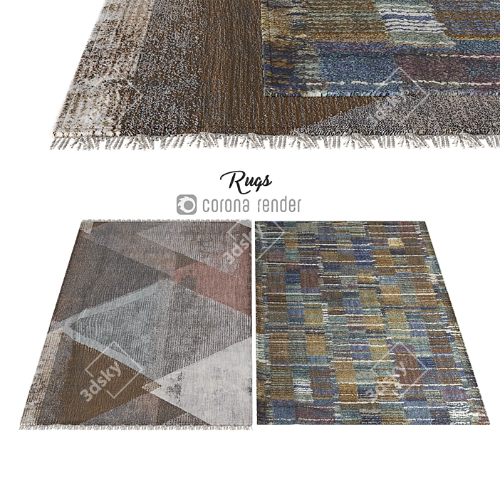 Elegant Floor Carpets 3D model image 1