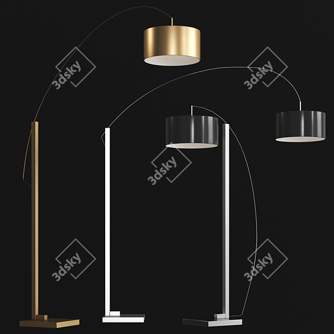 Ligne Roset MAMA Floor Lamp 3D model image 2