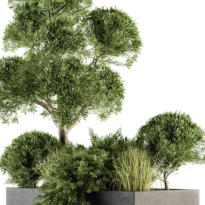 Green Oasis Outdoor Set 3D model image 4
