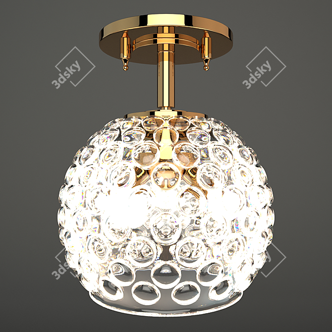 Czech Crystal Chandelier FEBA: Elegant Lighting Bliss 3D model image 1