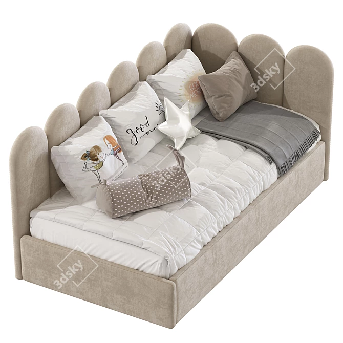 Stylish Multifunctional Sofa Bed 3D model image 4