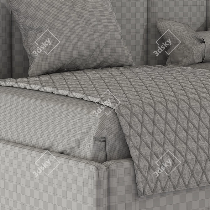 Stylish Multifunctional Sofa Bed 3D model image 5