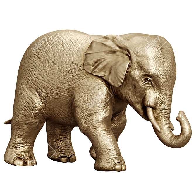 Elephant Sculpture 2013 - Unique Decor Piece 3D model image 1