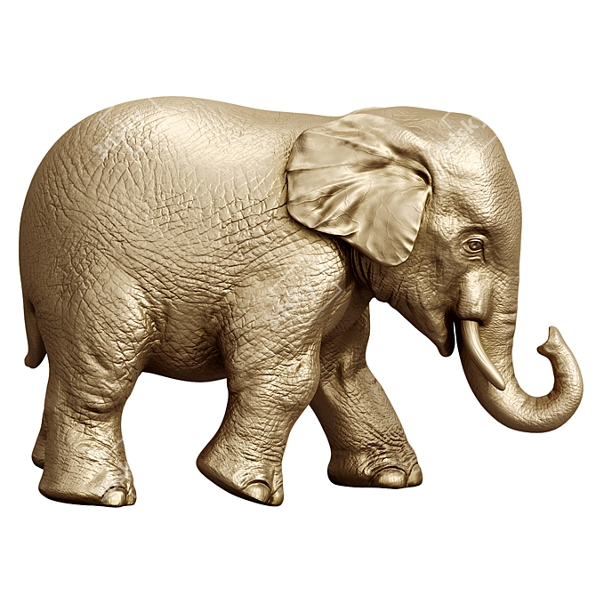 Elephant Sculpture 2013 - Unique Decor Piece 3D model image 4