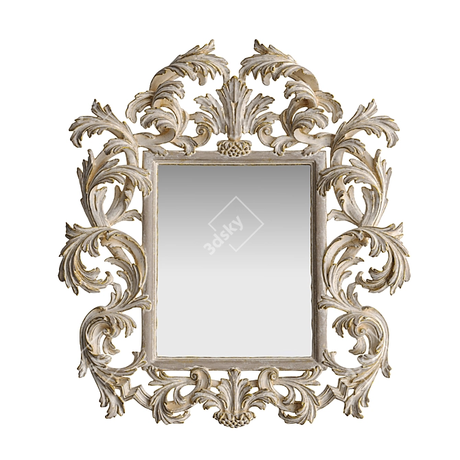 Title: Roberto Giovannini Art 1011 Mirror: Dual-Finish Lowpoly Masterpiece 3D model image 7