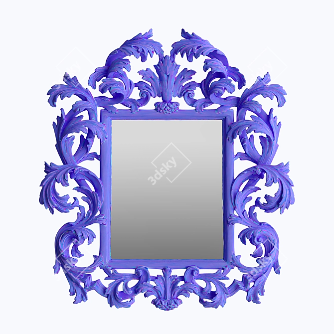 Title: Roberto Giovannini Art 1011 Mirror: Dual-Finish Lowpoly Masterpiece 3D model image 9