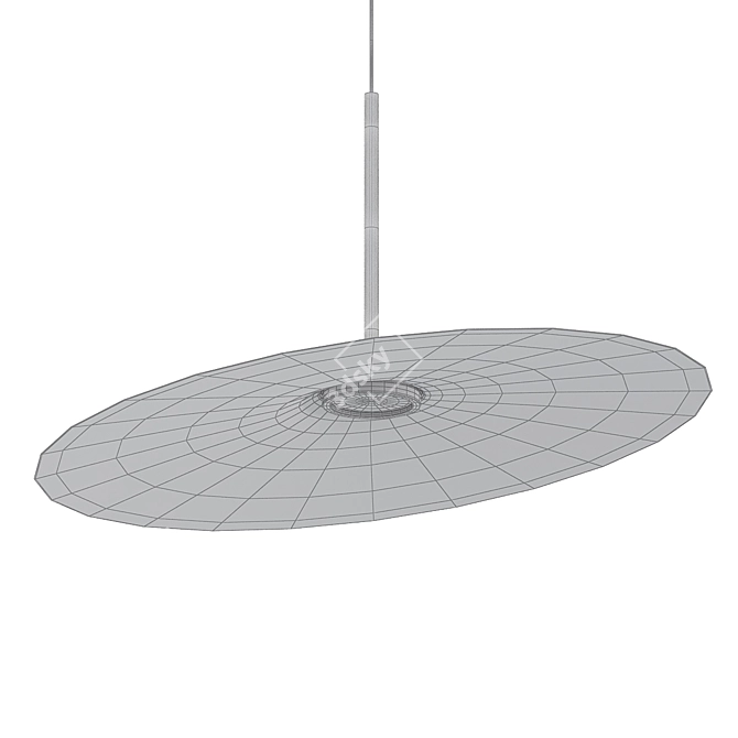 Elegant Acustica Pendant Light 3D model image 2