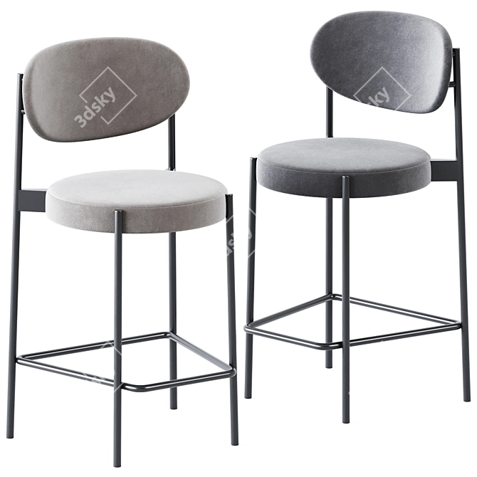 Stylish Verner Bar Stool: Series 430 3D model image 1