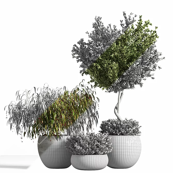 Modern Plant Display Stand 3D model image 6