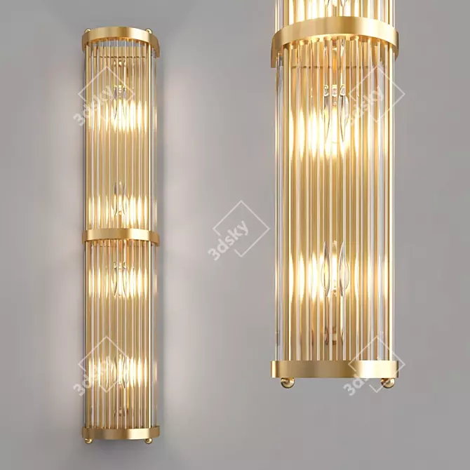 Elegant RAMONA Wall Sconce: Create Cozy Ambience 3D model image 3