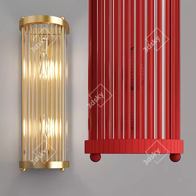 Elegant RAMONA Wall Sconce: Create Cozy Ambience 3D model image 5