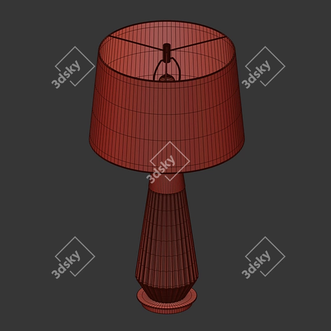 Elegant Helena Table Lamp 3D model image 3