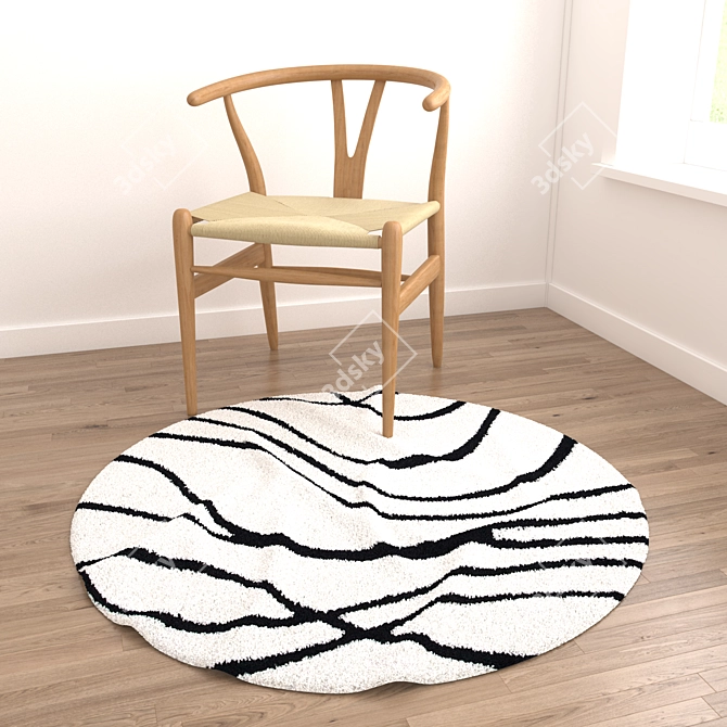 Stylish Rug Set with VRayFur 3D model image 5