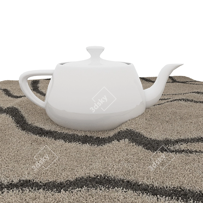 Stylish Rug Set with VRayFur 3D model image 6