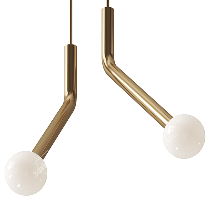 Modern Mic Pendant Lighting 3D model image 2