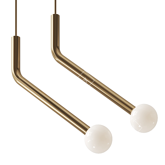 Modern Mic Pendant Lighting 3D model image 4