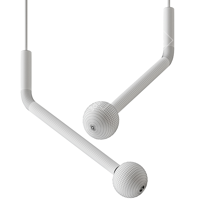 Modern Mic Pendant Lighting 3D model image 5