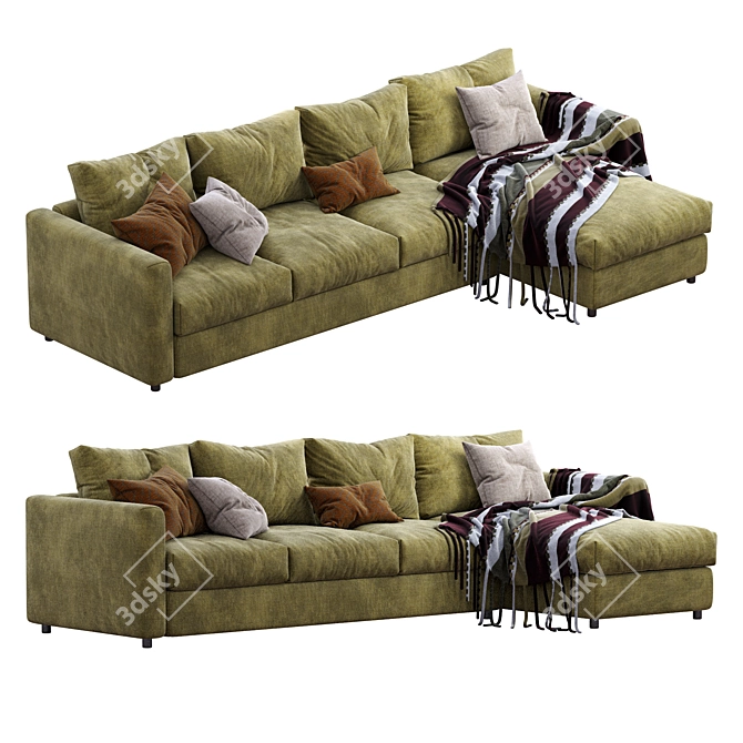 Stylish Ikea Vimle Sofa Set 3D model image 6