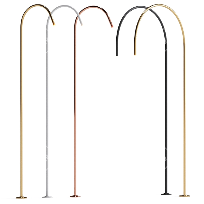 Sleek Lightware Floor Lamp 3D model image 1