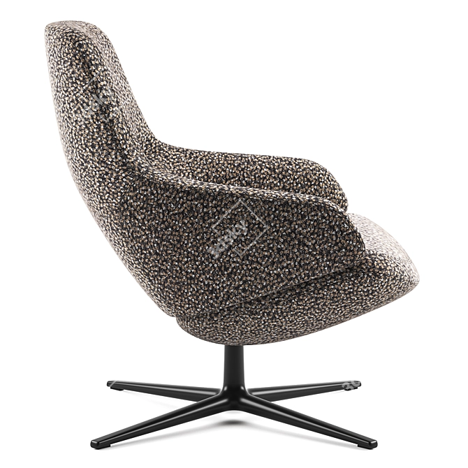 Arper Aston Club 4-Way Low Backrest: Sleek, Stylish, and Versatile 3D model image 5