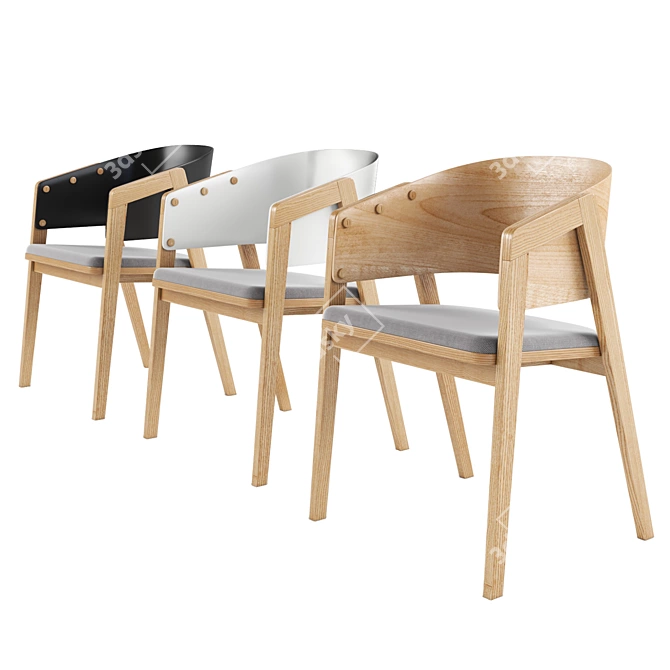 VOX UNI Chair: Sleek and Stylish Seating 3D model image 2