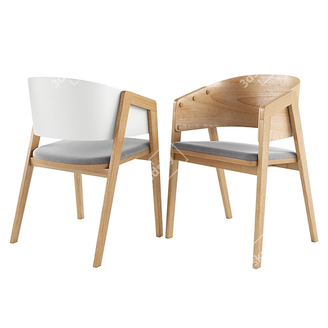 VOX UNI Chair: Sleek and Stylish Seating 3D model image 3