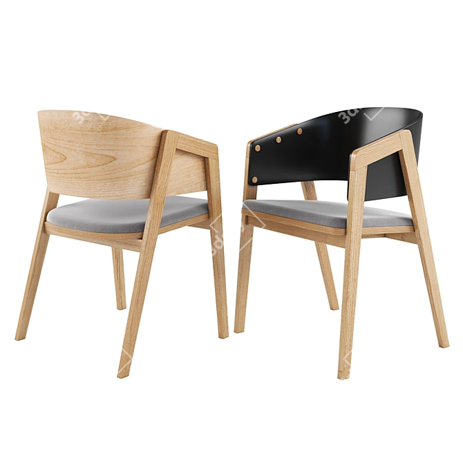 VOX UNI Chair: Sleek and Stylish Seating 3D model image 4