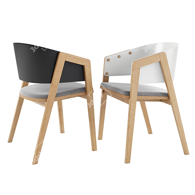 VOX UNI Chair: Sleek and Stylish Seating 3D model image 5