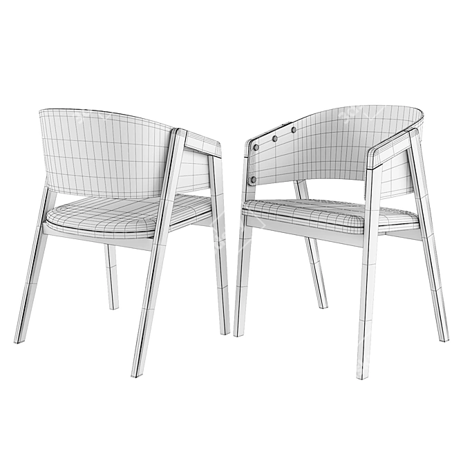 VOX UNI Chair: Sleek and Stylish Seating 3D model image 6