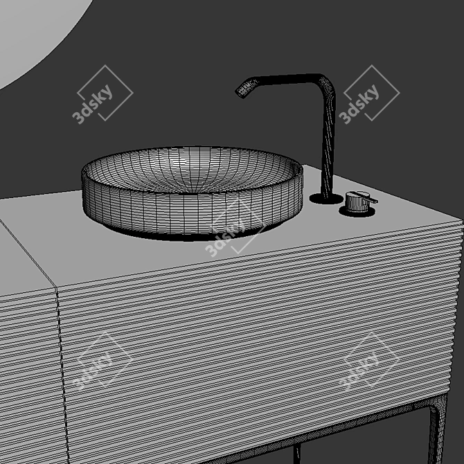 Modern Inbani Grate 03: Sleek Design, Superior Functionality 3D model image 5