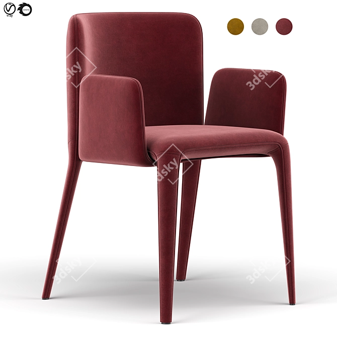 Elegant Lars 902P Chair: Sophisticated Comfort 3D model image 1