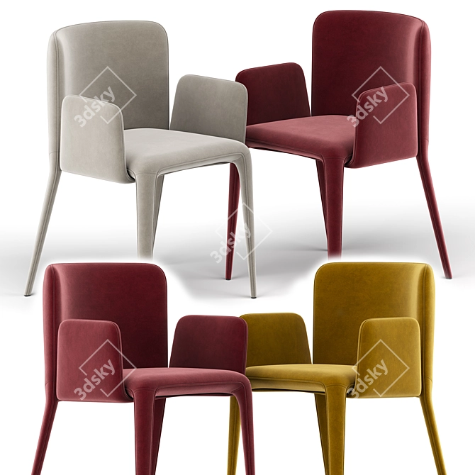 Elegant Lars 902P Chair: Sophisticated Comfort 3D model image 2