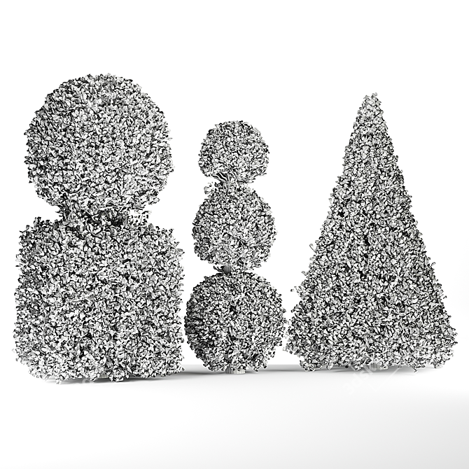 Outdoor Elegance: Decorative Tree 3D model image 6