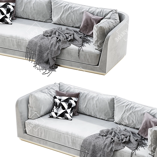 Title: ULIVI Dorian Luxe Sofa 3D model image 15