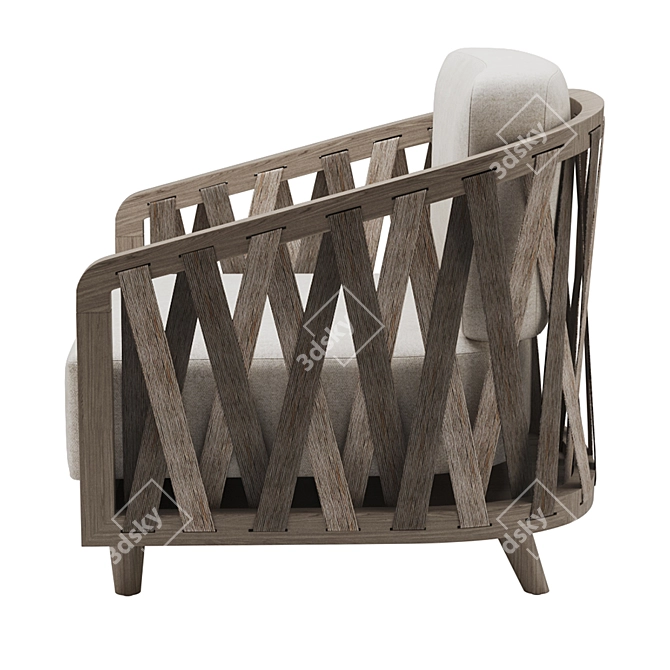 Pacelek Boca Outdoor Chair 3D model image 2