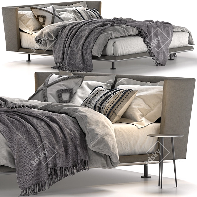 Elegant B&B Italia Noonu Sofa 3D model image 3