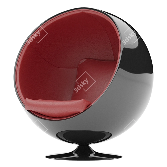 ErgoFit Ball Chair 3D model image 1