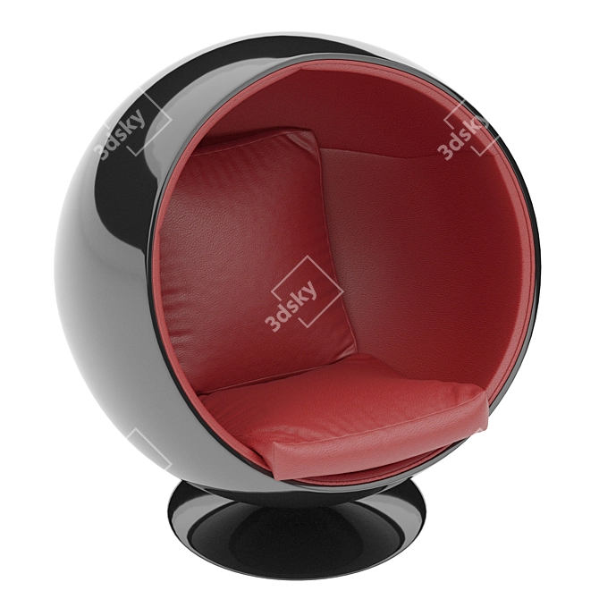 ErgoFit Ball Chair 3D model image 3