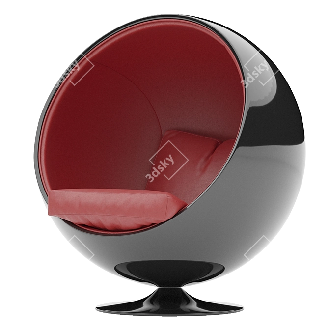 ErgoFit Ball Chair 3D model image 5