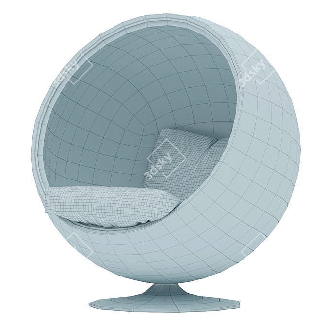 ErgoFit Ball Chair 3D model image 8