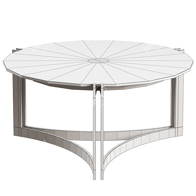 Modern Signet Coffee Table 3D model image 2