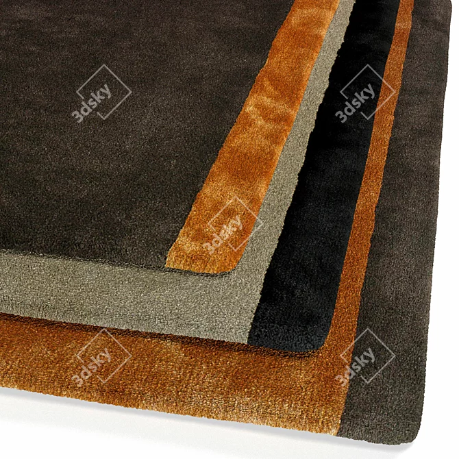 Ogeborg Hand-Woven Rug - Luxurious and Timeless 3D model image 2